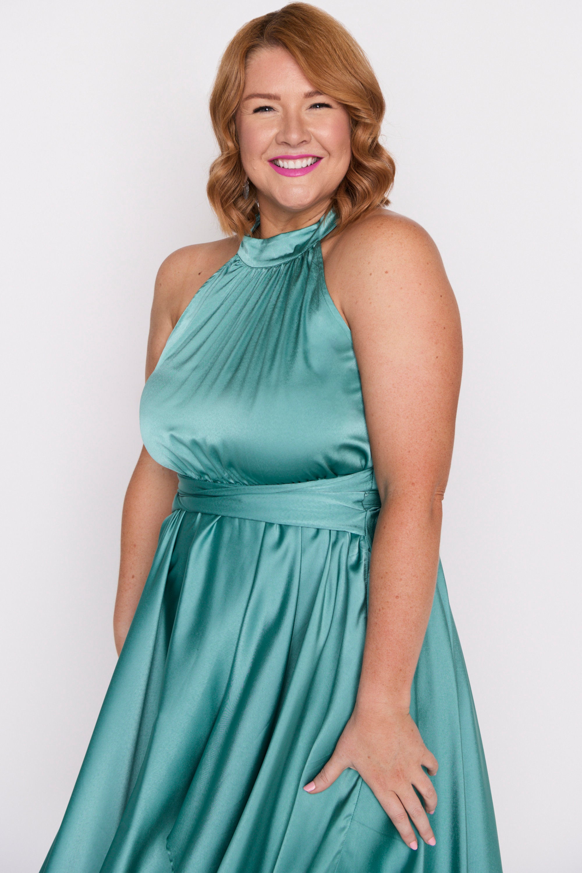 Oceania Wasabi Green Party Dress – Wasabi Green midi dress