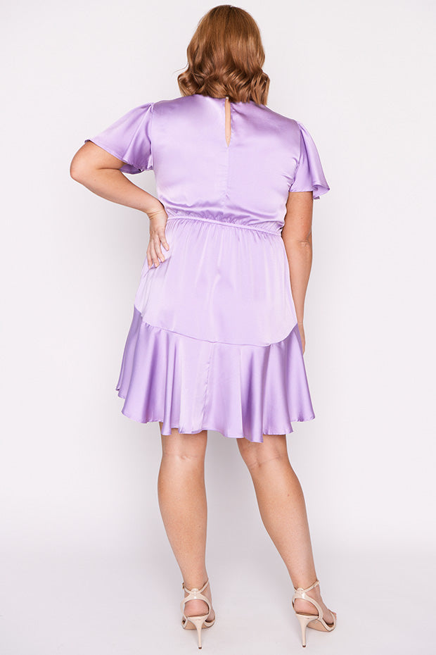 Peyton Purple Rose Party Dress – Purple Rose mini dress