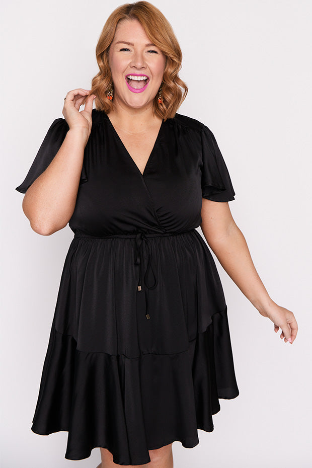 Peyton Black Party Dress – Black Party mini dress