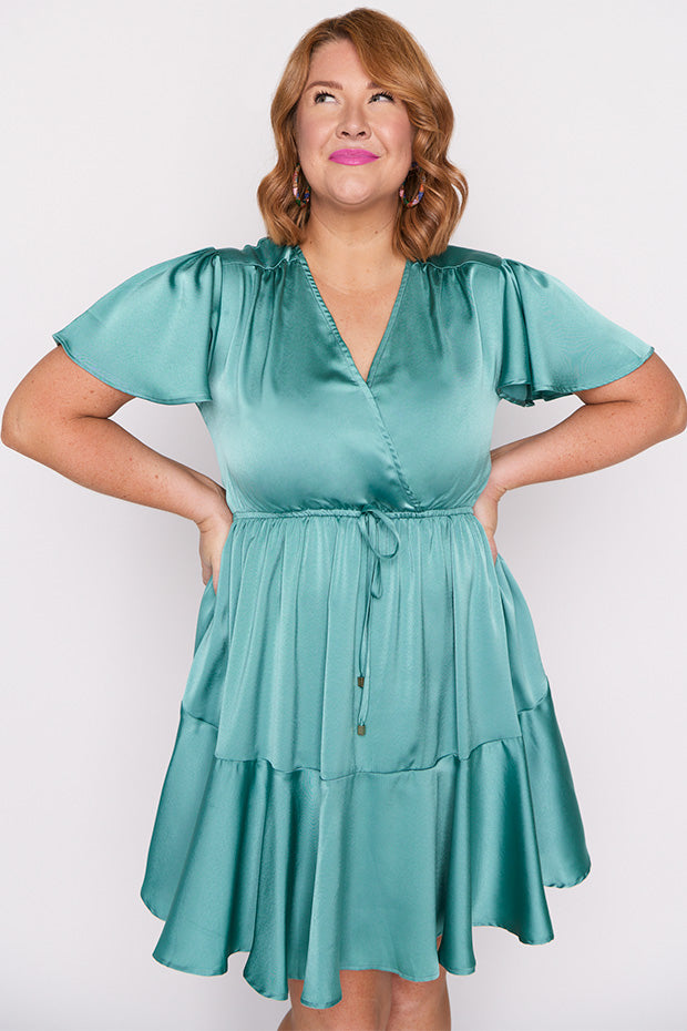 Peyton Wasabi Green Party Dress – Wasabi Green mini dress
