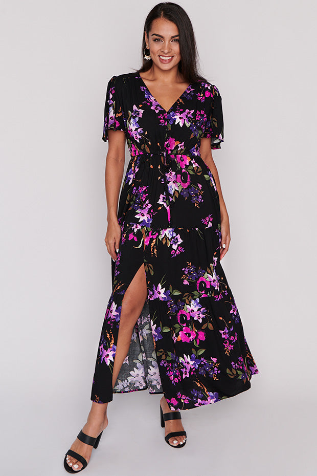 Alexia Night Flower Maxi Dress – Night Flower maxi dress
