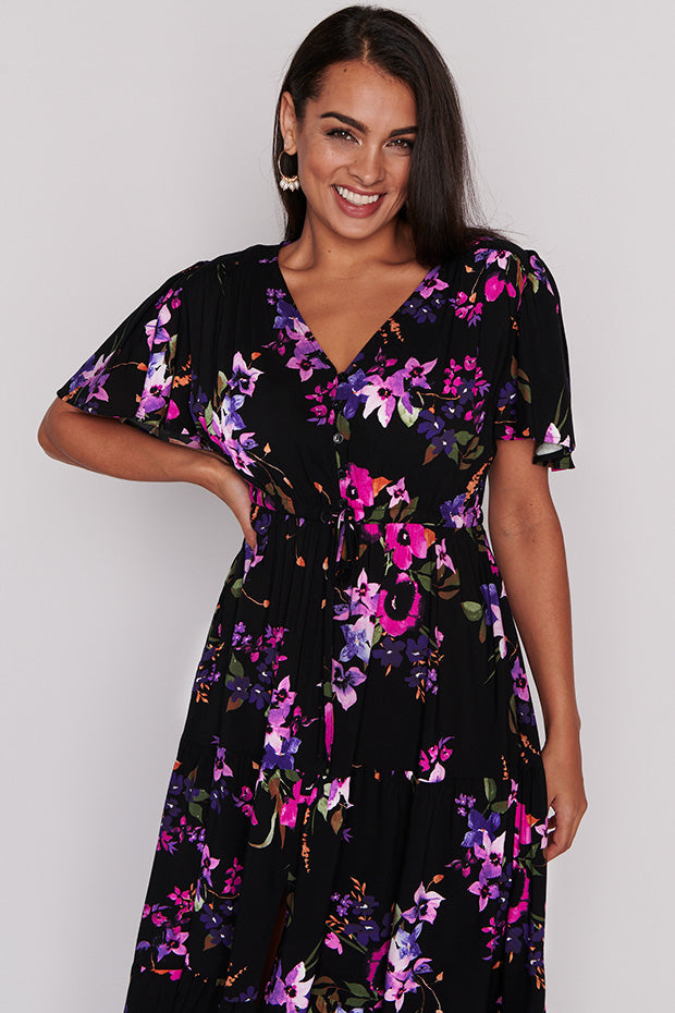 Alexia Night Flower Maxi Dress – Night Flower maxi dress