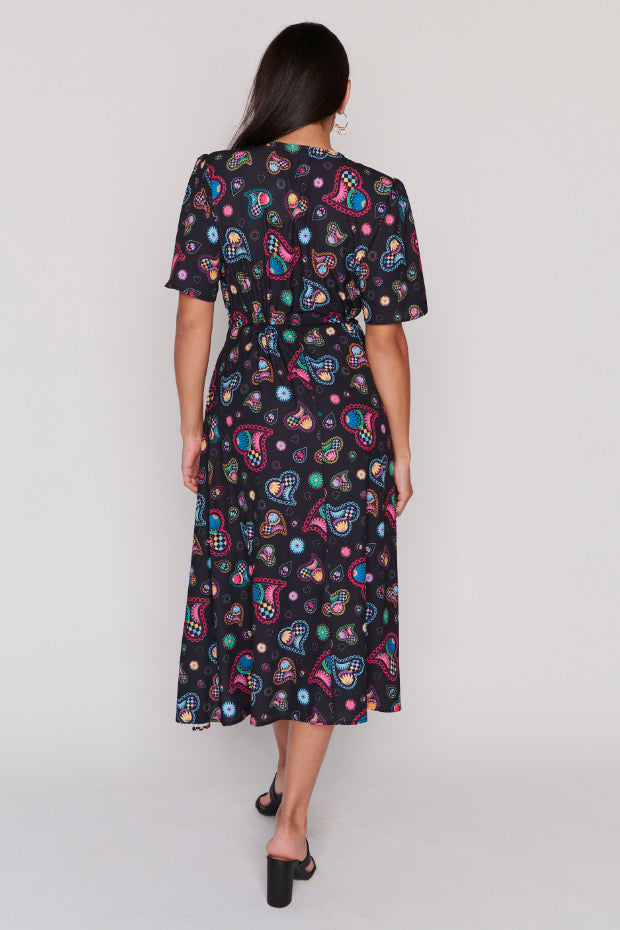 Marley Paisley Hearts Dress – Paisley Hearts midi dress