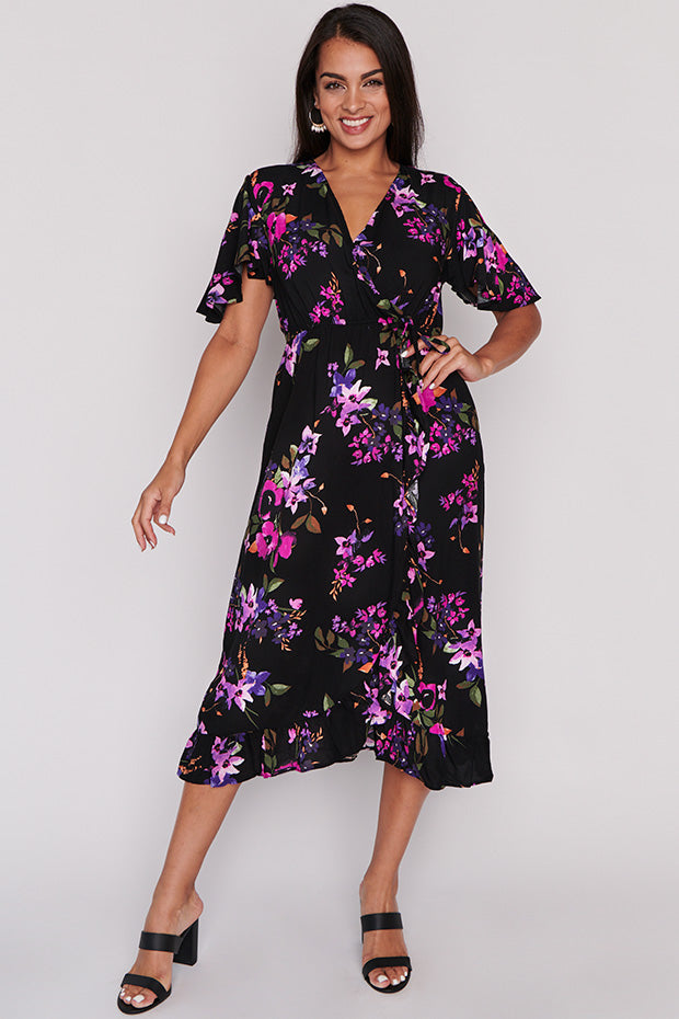 Mason Night Flower Dress – Night Flower midi dress