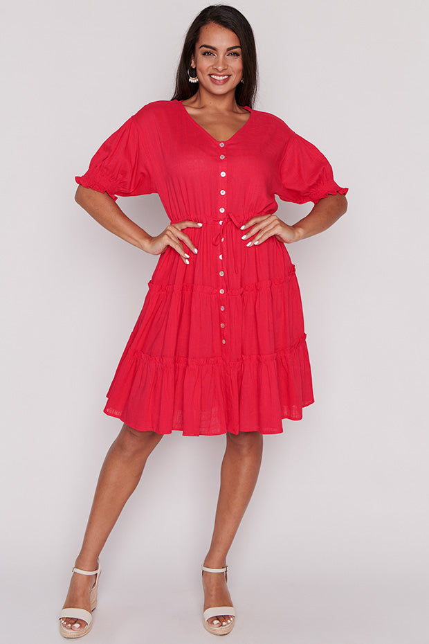 Sonya Watermelon Dress – Watermelon shift dress