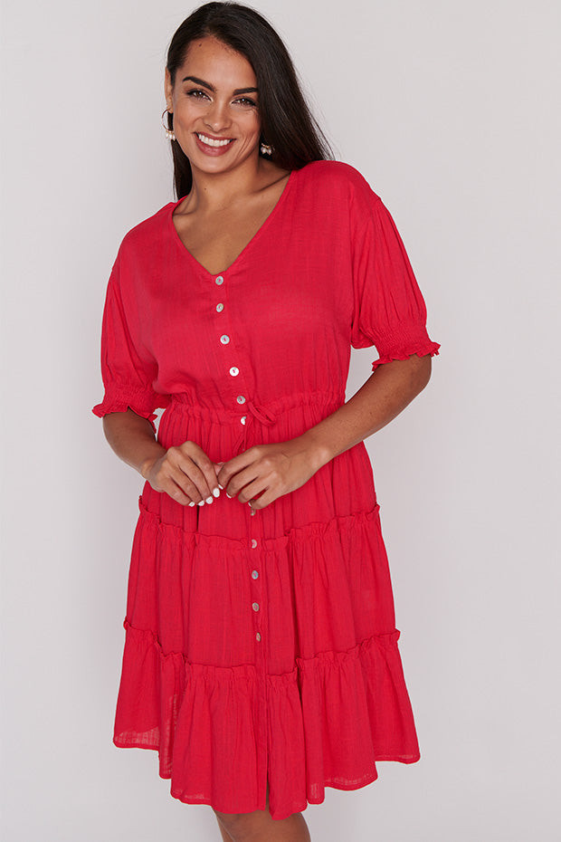 Sonya Watermelon Dress – Watermelon shift dress