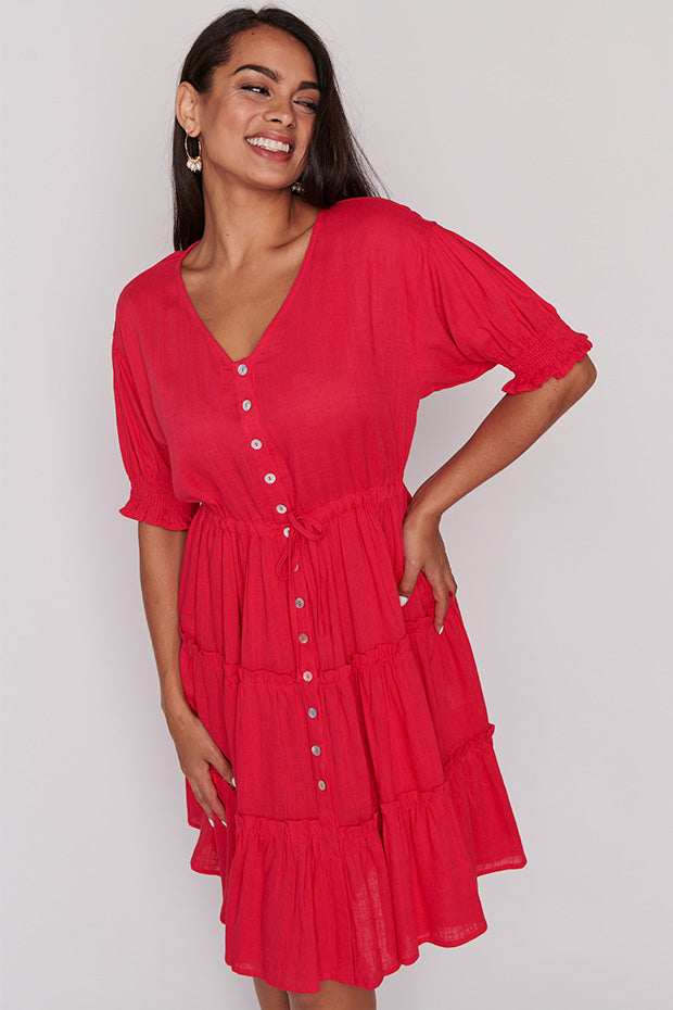 Sonya Watermelon Dress – Watermelon shift dress