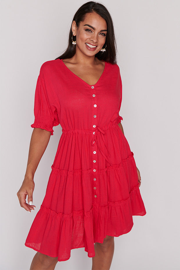 Sonya Watermelon Dress – Watermelon shift dress