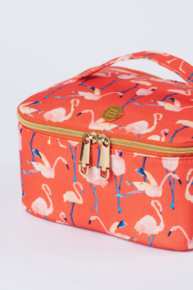 Fran Funky Flamingo Cosmetic Case – Funky Flamingo cosmetic bag