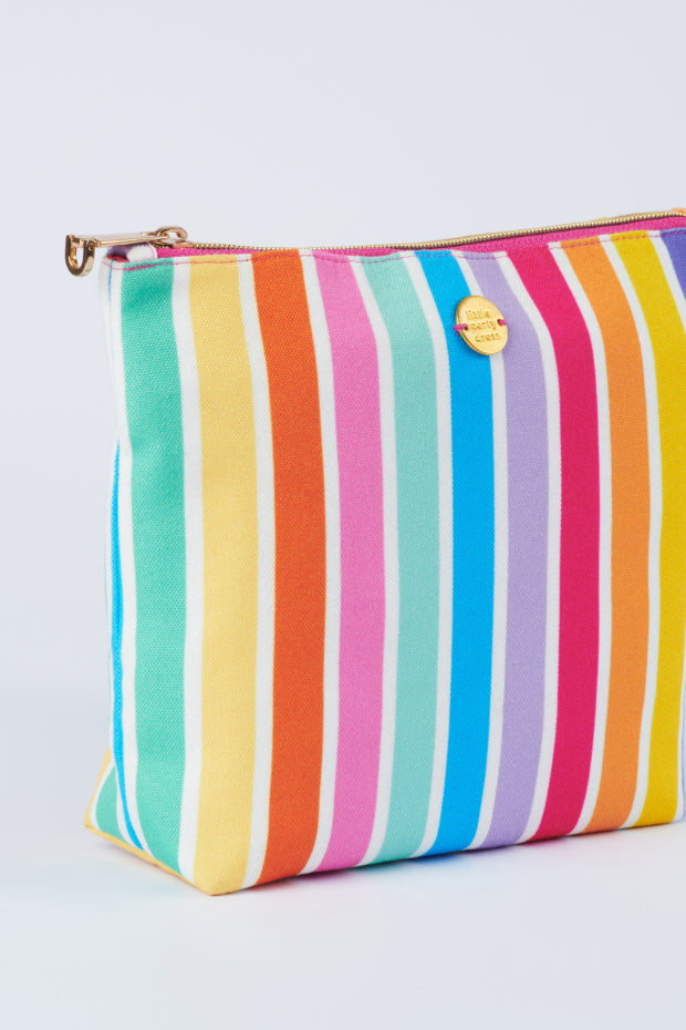 Janis LPD Coloured Stripe Makeup Pouch – LPD Coloured Stripe cosmetic bag
