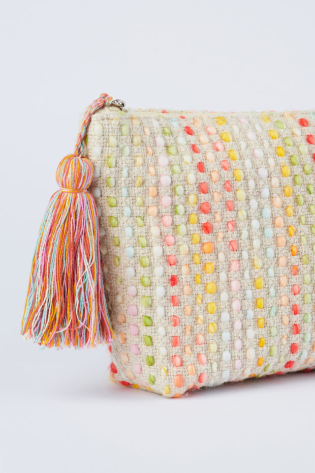 Spaced Out Ivory Stripe Clutch – Spaced Out Ivory clutch