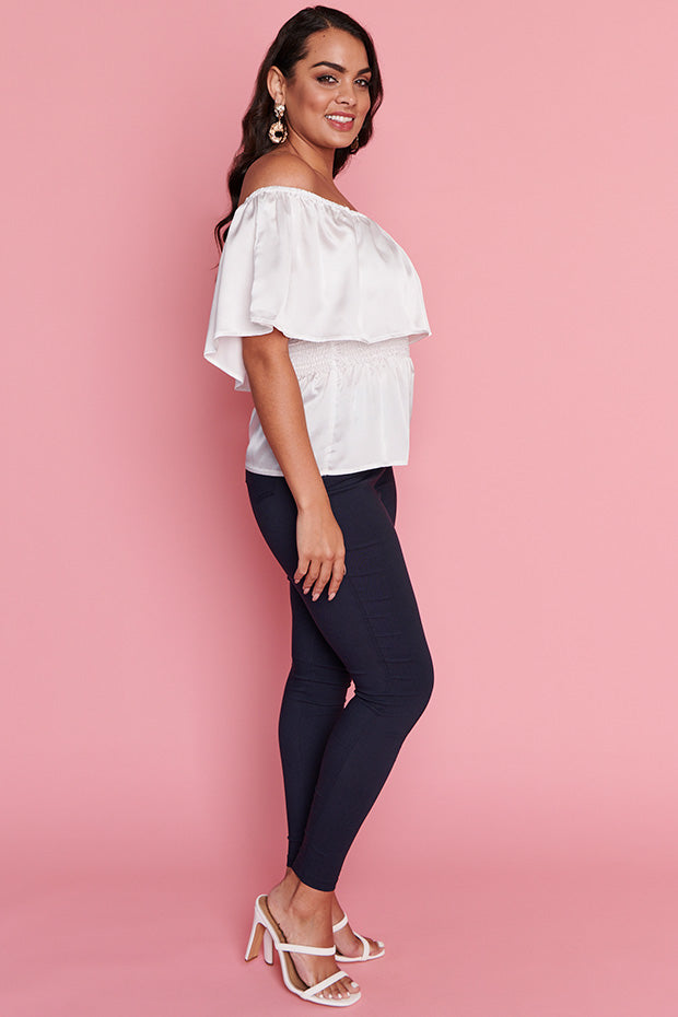 Alivia White Top – White crop top