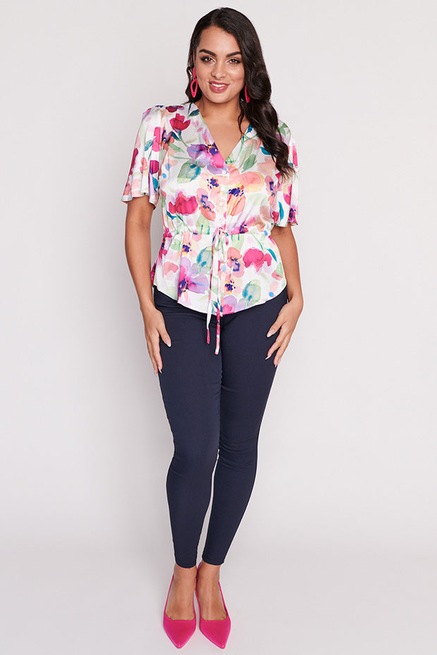 Just Jaz Whimsy Flower Top – Jaz Whimsy Flower loose top