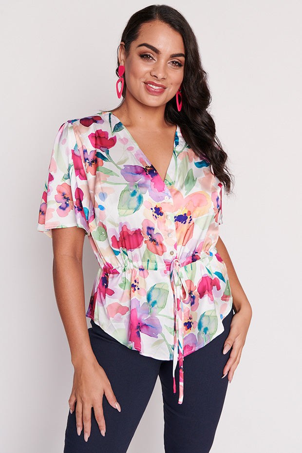Just Jaz Whimsy Flower Top – Jaz Whimsy Flower loose top