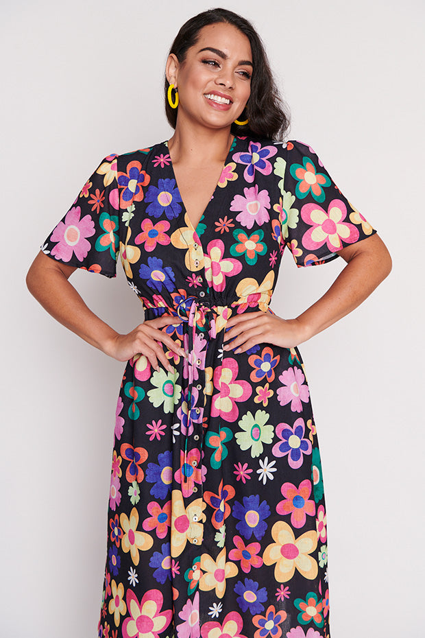 Kristina Daisy Pop Dress – Daisy Pop midi dress