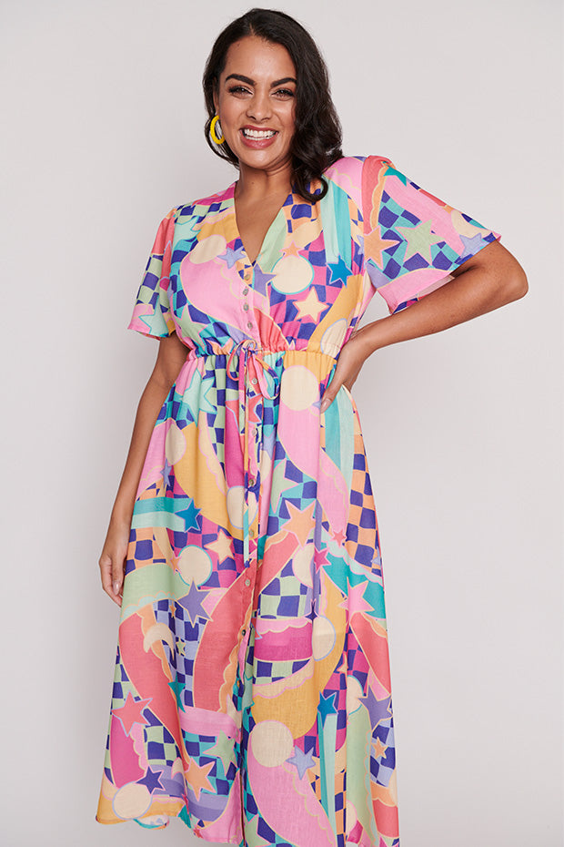 Kristina Interstellar Overdrive Dress – Interstellar Overdrive midi dress