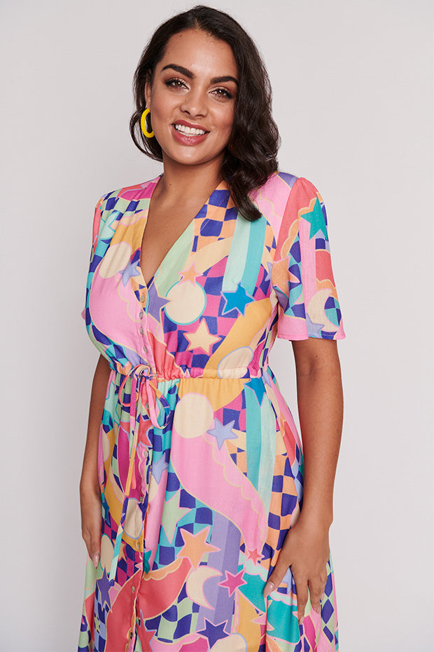 Kristina Interstellar Overdrive Dress – Interstellar Overdrive midi dress