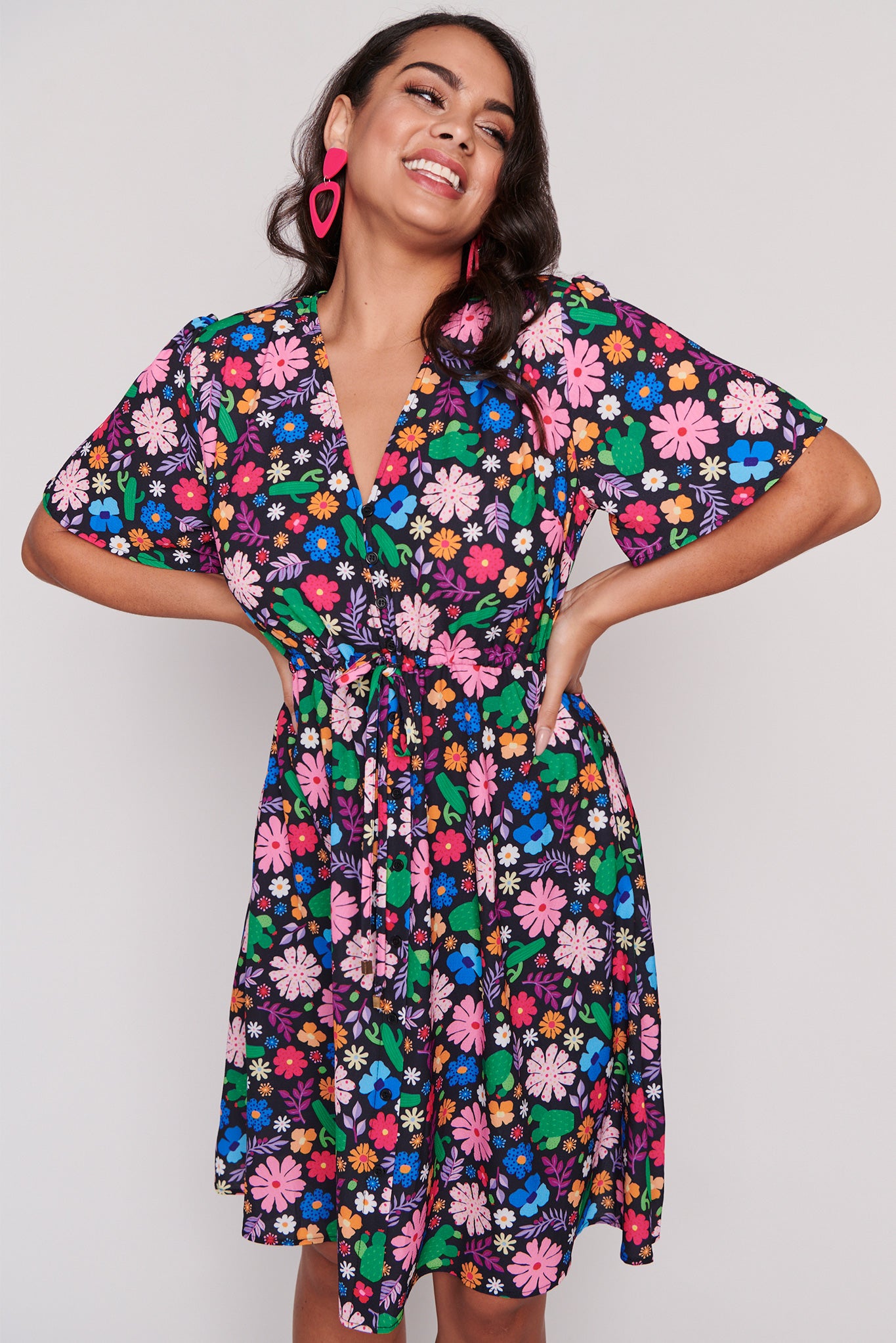 Siena Cactus Garden Dress – Cactus Garden knee length dress