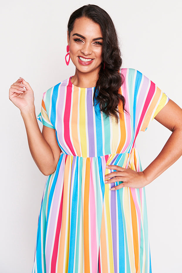 Bam LPD Candy Stripe Dress – LPD Candy Stripe midi dress