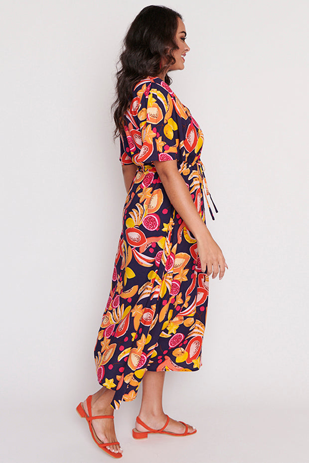 Michelle Star Fruit Salad Dress – Star Fruit Salad midi dress