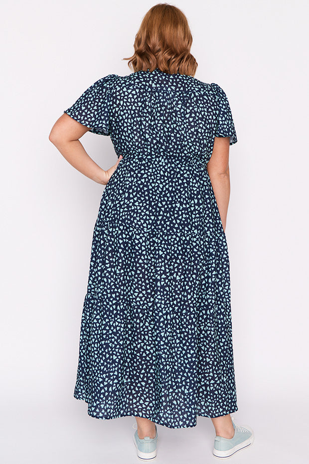 Adelyn Abstract Hearts Dress – Abstract Hearts maxi dress