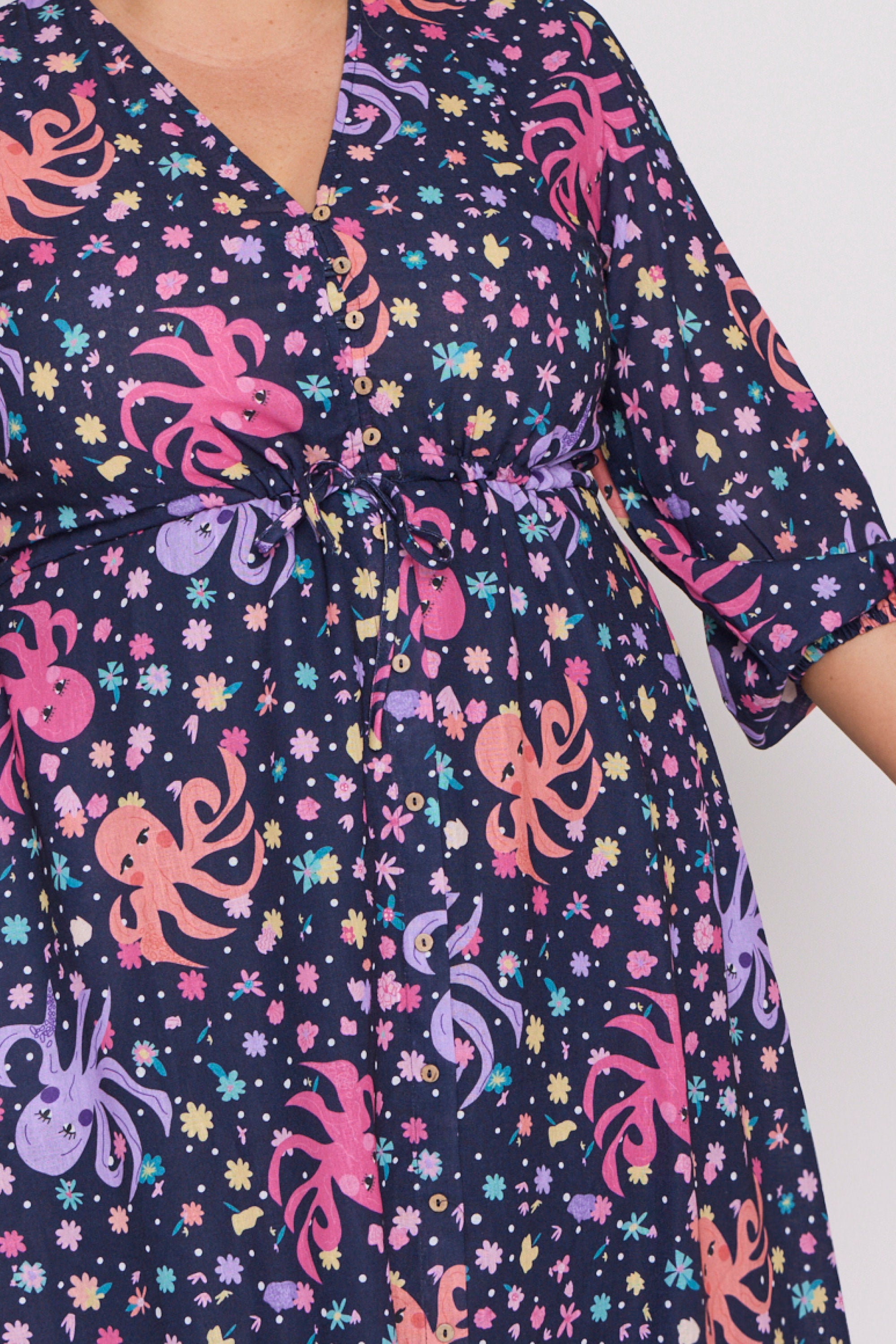 Kristen Octopus Garden Dress – Octopus Garden midi dress