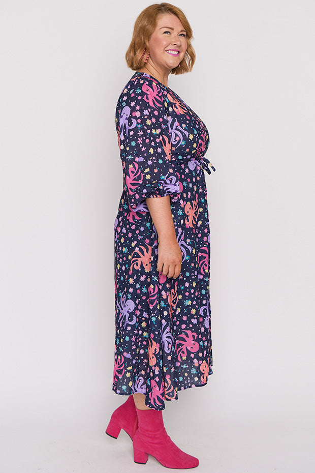 Kristen Octopus Garden Dress – Octopus Garden midi dress