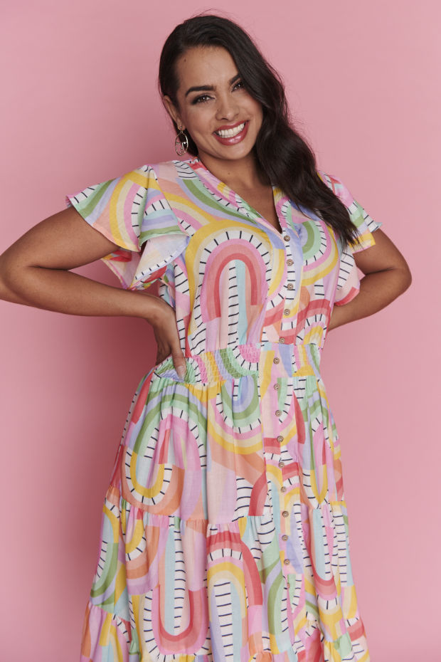 Dancer Rainbow Vibing Dress – Little Party Dress