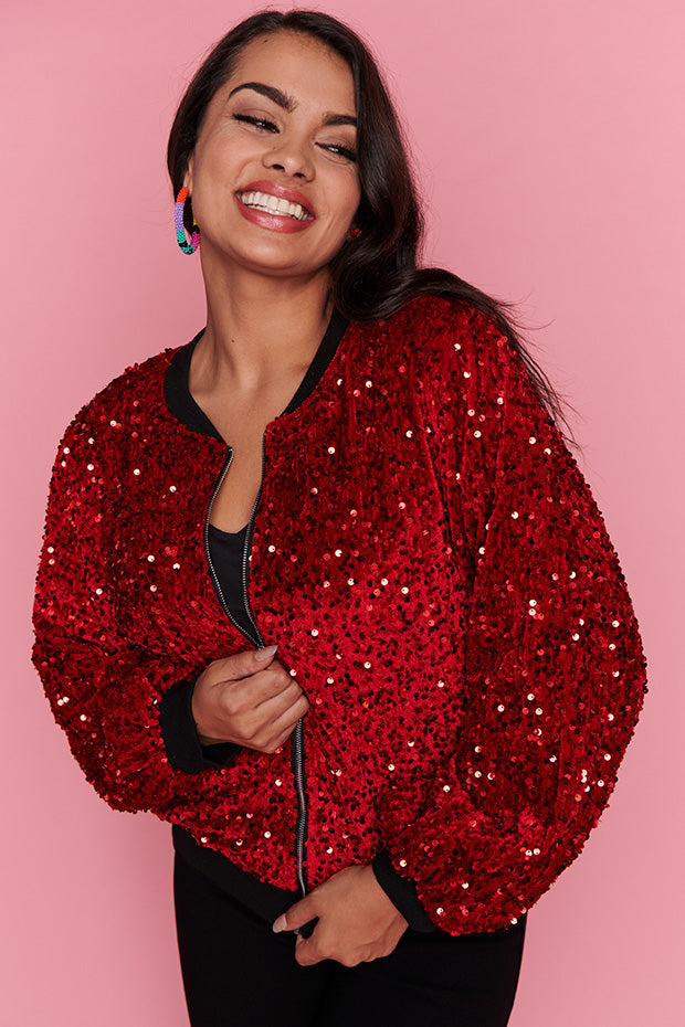 Plus Size Red Sparkly Blazer Lcziwo Women Plus Size Sequin Jacket