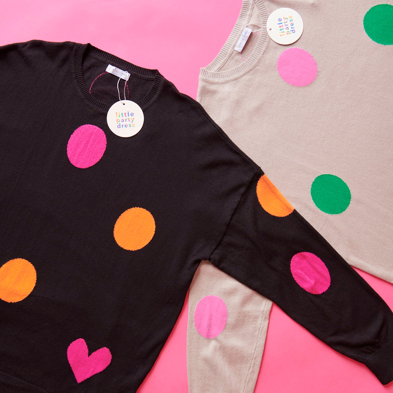 Prague Grey Dot Knit – Grey Dot knit top