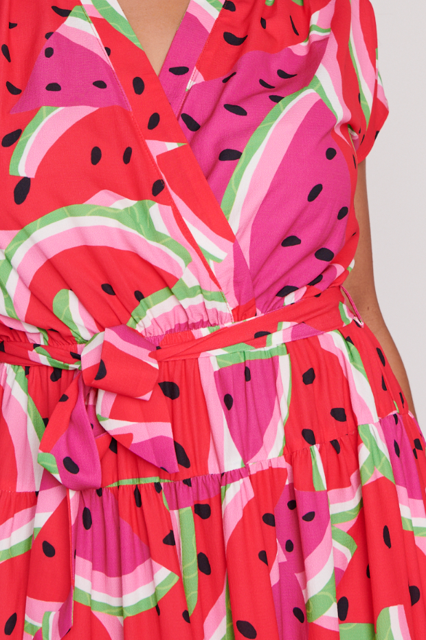 Miley Watermelon Stack Dress – Watermelon Stack maxi dress
